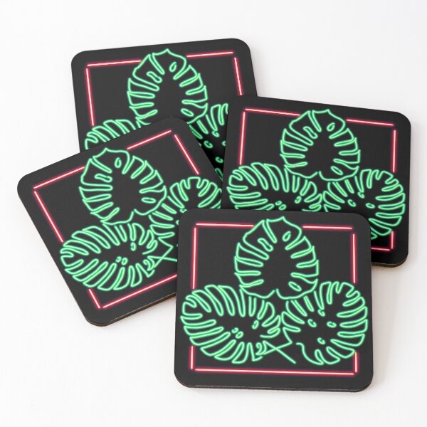 Item preview, Neon Sign Monstera designed and sold by RefractionArt.