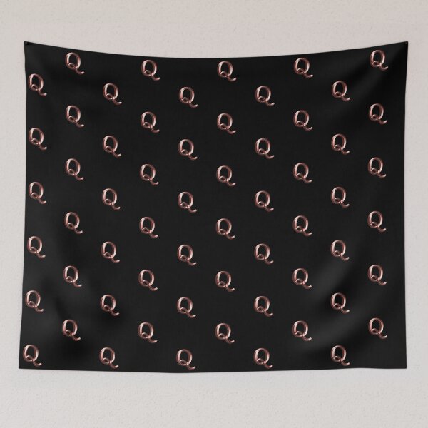 Item preview, Rose Gold Upper Case Letter Q designed and sold by molamode.
