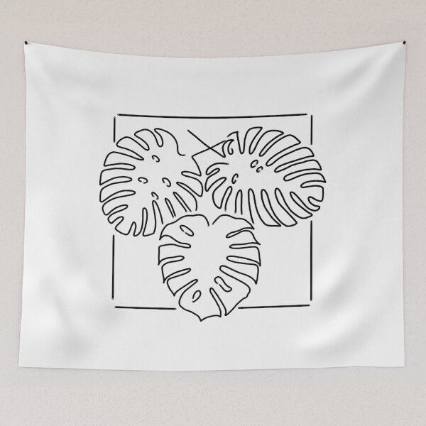 Item preview, Monstera Simple Lines designed and sold by RefractionArt.