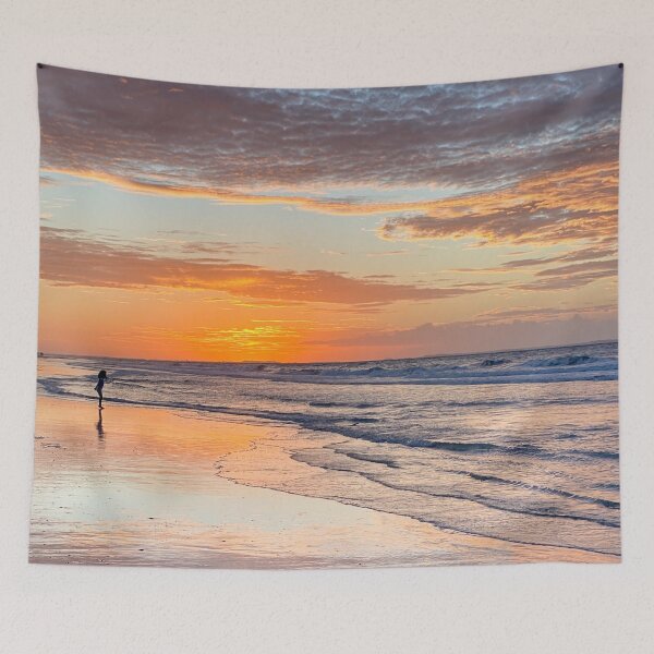 Item preview, A Child at the Beach on Sunset designed and sold by Talis Photography & Art.