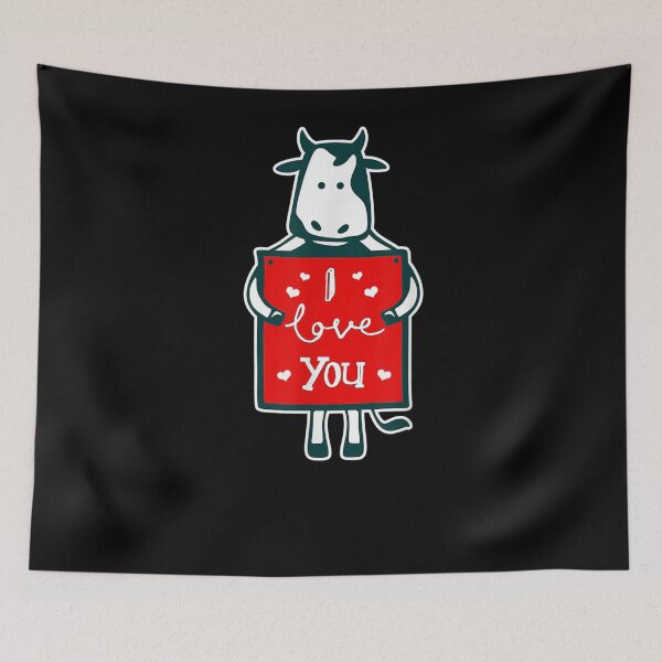 Item preview, Cute Cow I Love You Heart Message Anniversary/valentine Gift designed and sold by shirleyfinley.