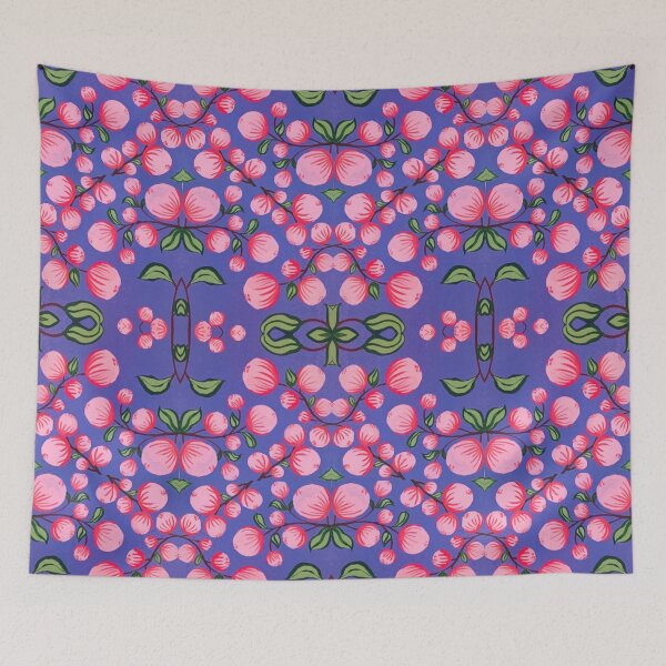 Item preview, Patrón florido rosa y morado2 designed and sold by angran.