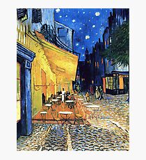 Vincent van Gogh - The Cafe Terrace on the Place de Forum in Arles at Nigh Photographic Print