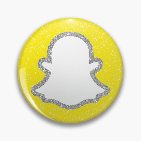Item preview, glitter snapchat logo designed and sold by designsbysamantha.