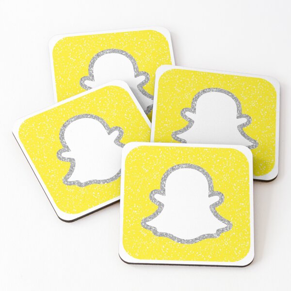Item preview, glitter snapchat logo designed and sold by designsbysamantha.