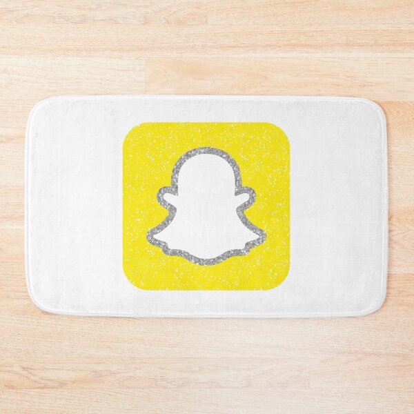 Item preview, glitter snapchat logo designed and sold by designsbysamantha.