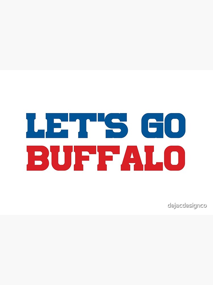 Let's Go Buffalo Sports Sticker for Sale by DWaffleDesigns