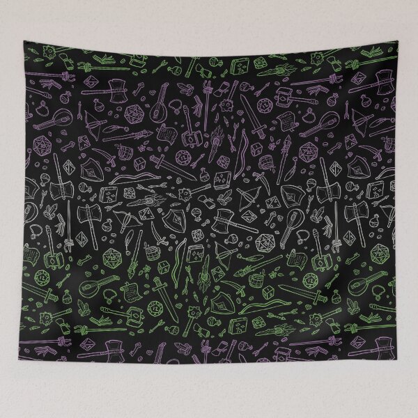 Item preview, DnD Pattern Genderqueer Flag 2 designed and sold by Alexa Martin.
