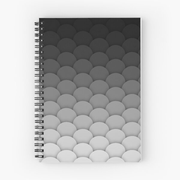 Item preview, Dark to Light Grayscale Ombre Circle Scales Chainmail designed and sold by hyproinc.