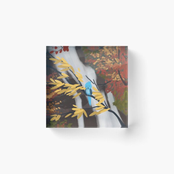 Item preview, Waterfall Autumn Scenery With Vibrant Foliage  designed and sold by Artistic  Touch.