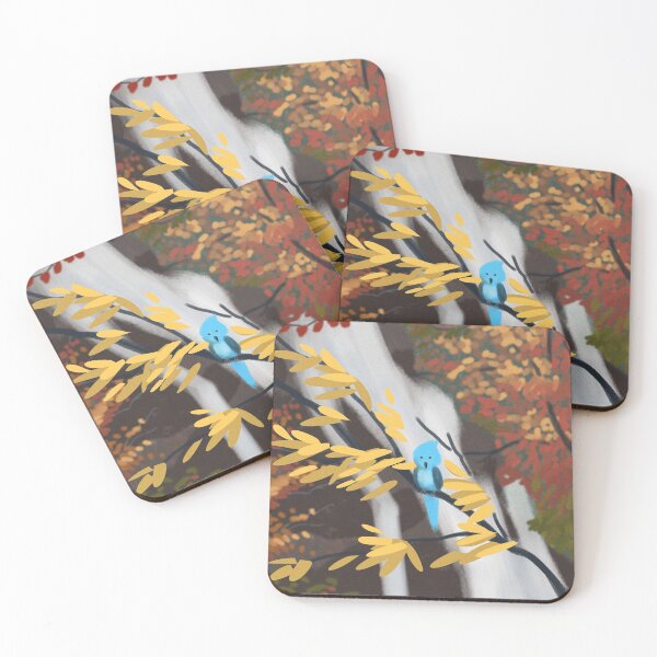 Item preview, Waterfall Autumn Scenery With Vibrant Foliage  designed and sold by Artistic  Touch.