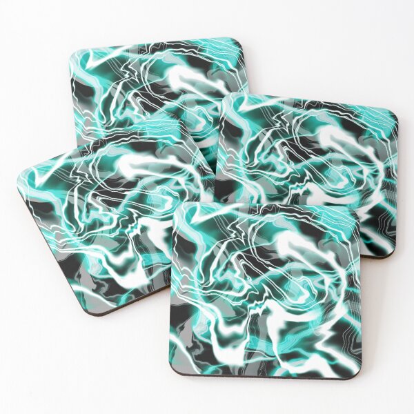 Item preview, Turquoise Black and White Marble Pattern designed and sold by Lavenna.