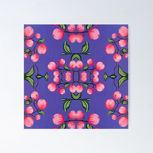 Item preview, Flowery pink & purple pattern3 designed and sold by angran.