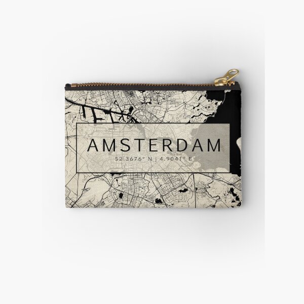 Item preview, Amsterdam Netherlands Old Vintage Street Map With Co-ordinates designed and sold by RossWilson12.