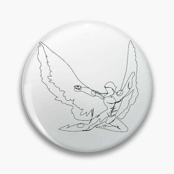 Item preview, Greek Statue With Wings Line Art designed and sold by NaurinDin.