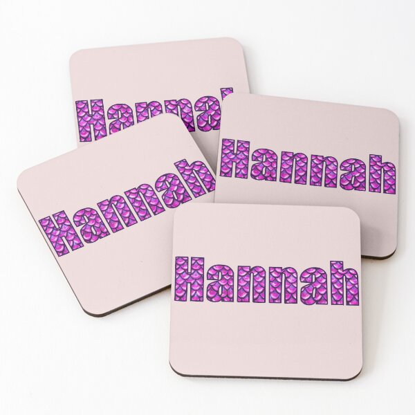 Item preview, Top 10 best personalised gifts 2022  - Hannah - name with mermaid scale pattern - custom name designed and sold by Artonmytee.