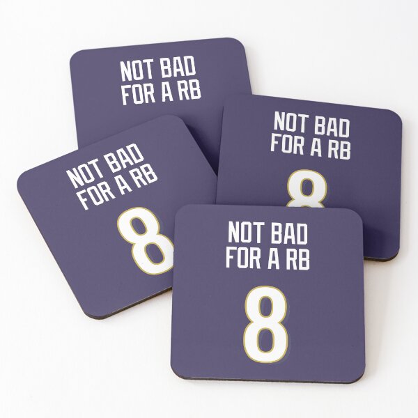 Item preview, Edición limitada, no está mal para una camiseta de RB, Lamar Jackson 8, camiseta estilo Baltimore Ravens, funda de teléfono, taza, tapiz de pared y máscara. designed and sold by GoatGear.