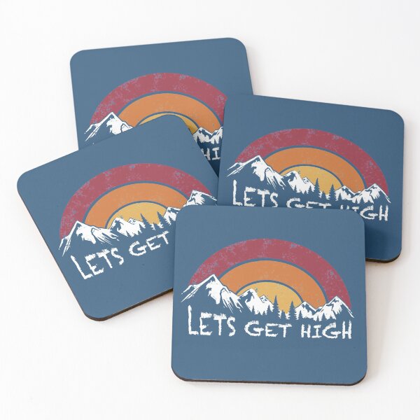 Item preview, Retro Lets Get High Funny adventure Mountain Hiking  designed and sold by shantiru.