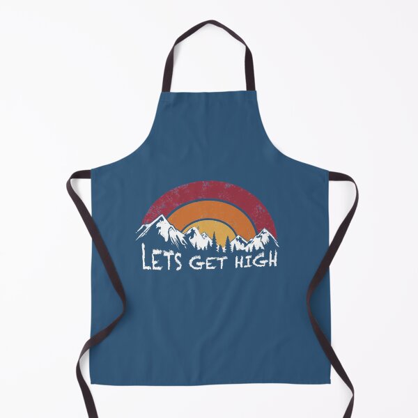 Item preview, Retro Lets Get High Funny adventure Mountain Hiking designed and sold by shantiru.