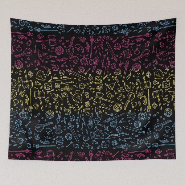 Item preview, DnD Pattern Pansexual Flag 2 designed and sold by Alexa Martin.