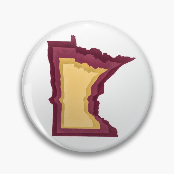 Item preview, MINNESOTA STATE || Layered Burgundy and Gold  designed and sold by TheRaineFox.