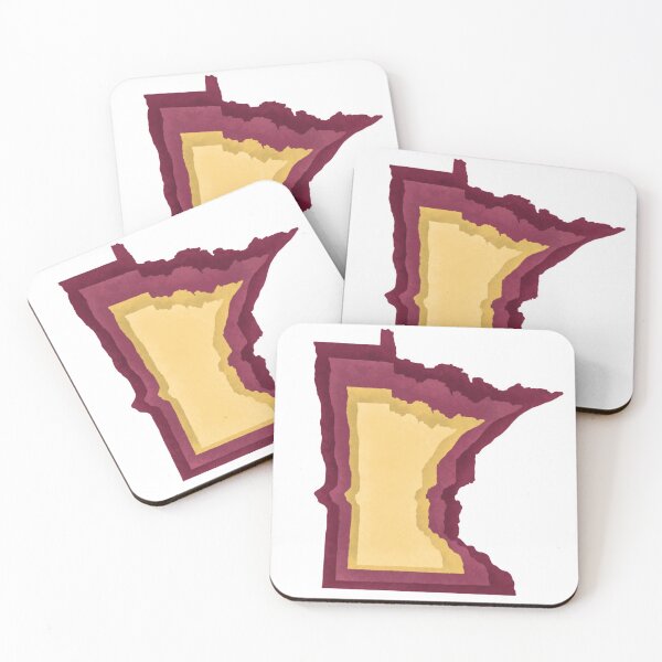 Item preview, MINNESOTA STATE || Layered Burgundy and Gold  designed and sold by TheRaineFox.