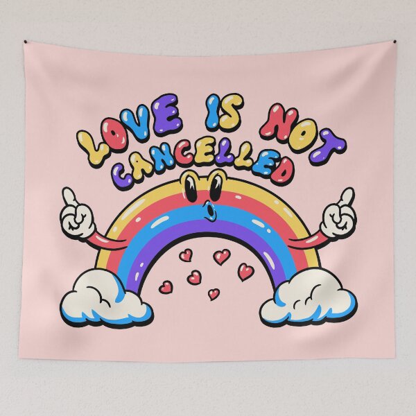 Item preview, Love is not cancelled | Rainbow (pink) designed and sold by Any Color Designs.
