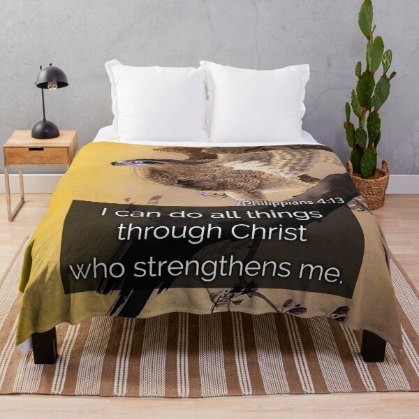 Item preview, Bible Verse Art - Philippians 4:13 - Christian Quote - King James Bible designed and sold by Sirieht.