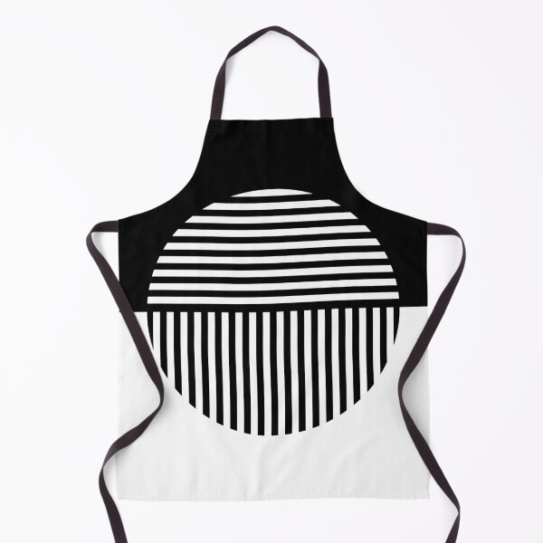 Item preview, White, minimalist, geometric striped circle. designed and sold by PandaAvenue.
