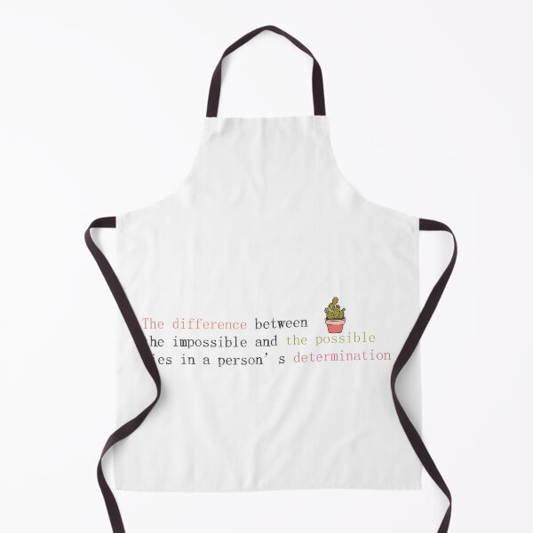Item preview, The difference between the impossible and the possible lies in a person’s determination : Inspirational Quote / gift idea Sweet birthday / Birthday Gift designed and sold by Badrart.