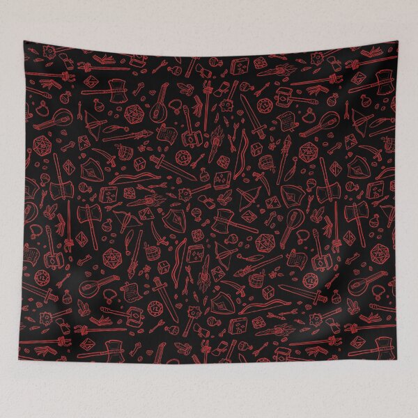 Item preview, DnD Pattern Red 2 designed and sold by Alexa Martin.