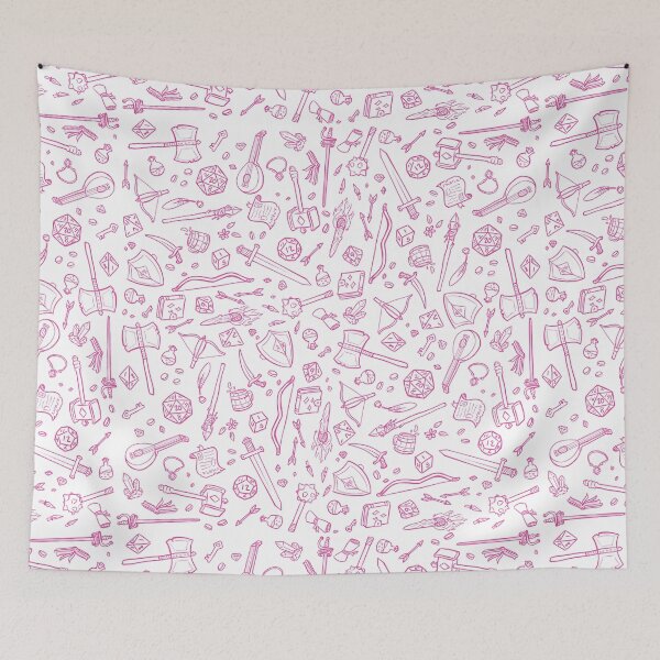 Item preview, DnD Pattern Pink designed and sold by Alexa Martin.