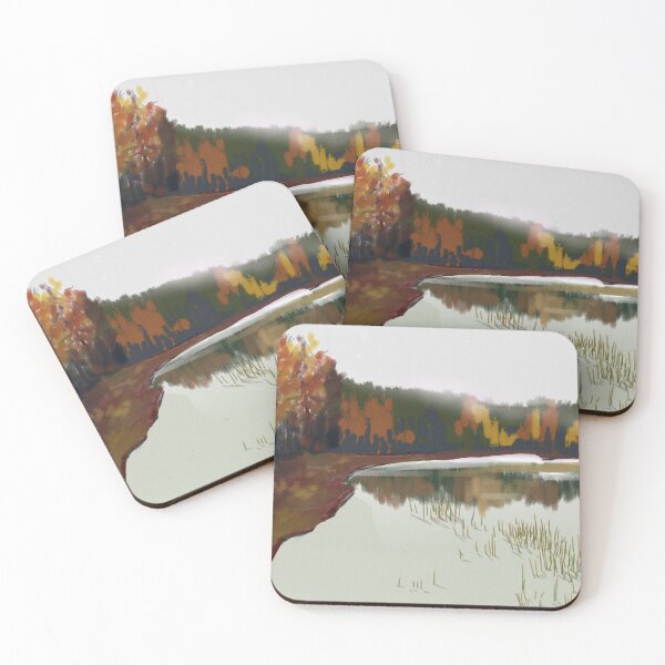 Item preview, Fall Time Colorful Trees By The Lake designed and sold by Artistic  Touch.
