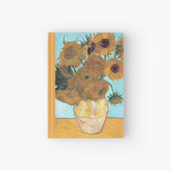 Vincent van Gogh - Still Life - Vase with Twelve Sunflowers Hardcover Journal