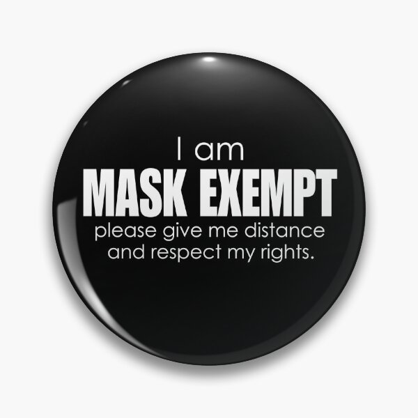 Item preview, Mask Exempt designed and sold by TRAVELLING THE COSMOS.