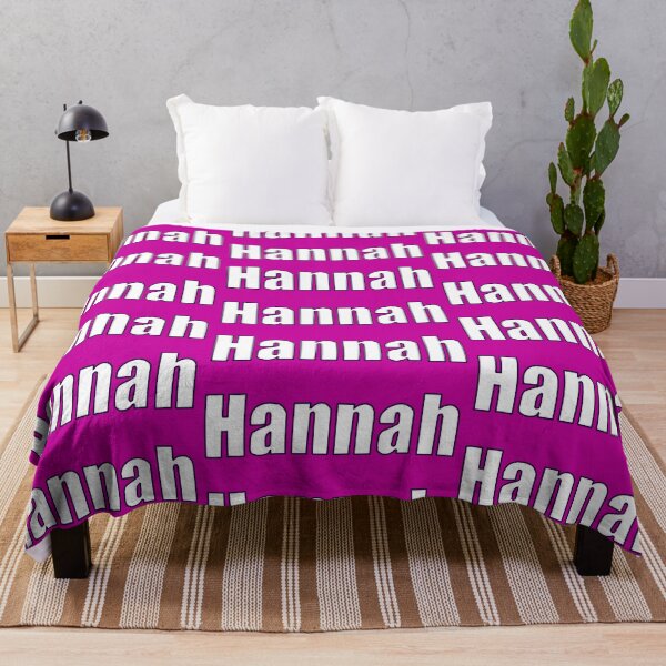 Item preview, Top 10 best personalised gifts 2022 - Hannah -personalised, personalized name white on pink - custom name Hannah designed and sold by Artonmytee.