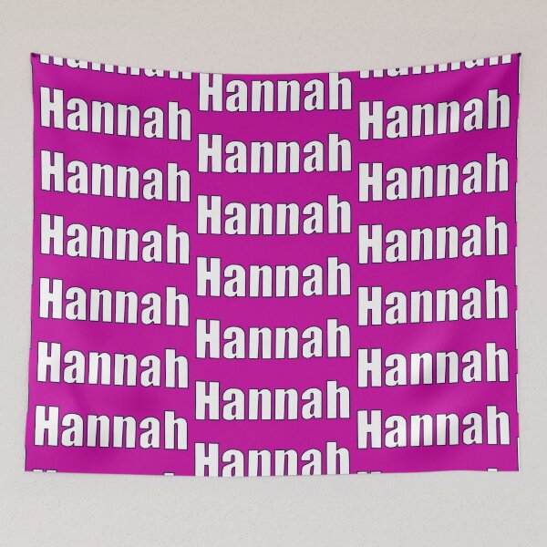 Item preview, Top 10 best personalised gifts 2022  - Hannah -personalised, personalized  name white on pink - custom name Hannah designed and sold by Artonmytee.