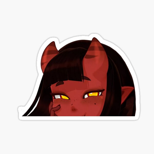 Meru the succubus peeker Sticker
