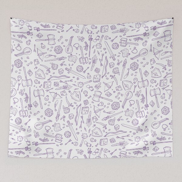 Item preview, DnD Pattern Purple designed and sold by Alexa Martin.