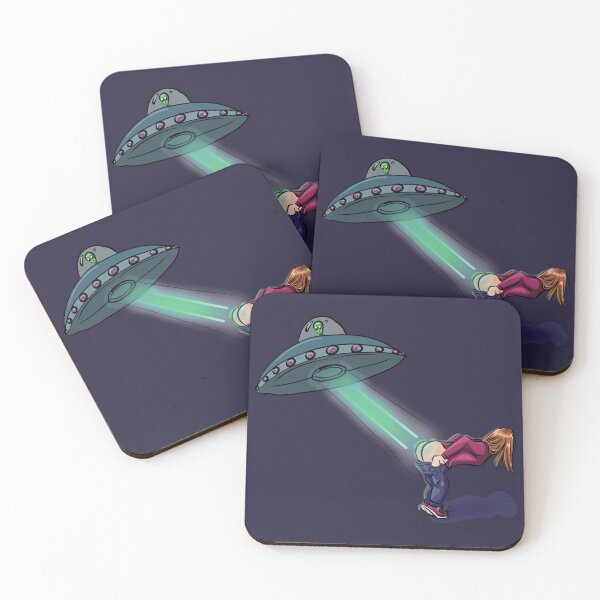 Item preview, Alien Discovers a New Moon: L-R : no text designed and sold by SarahViiyaArt.