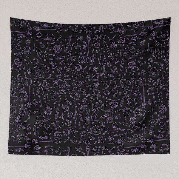 Item preview, DnD Pattern Purple 2 designed and sold by Alexa Martin.