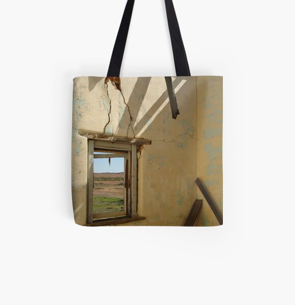 Joe Mortelliti Gallery - Historic Ruins, Old Ghan Railway, South Australia. All Over Print Tote Bag