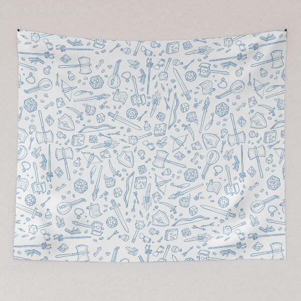 Item preview, DnD Pattern Blue designed and sold by Alexa Martin.