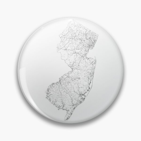 Item preview, New Jersey State Map, Art Print By LandSartprints designed and sold by LandSartprints.