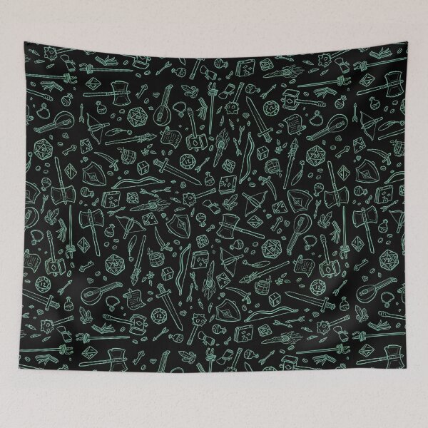 Item preview, DnD Pattern Teal 2 designed and sold by Alexa Martin.