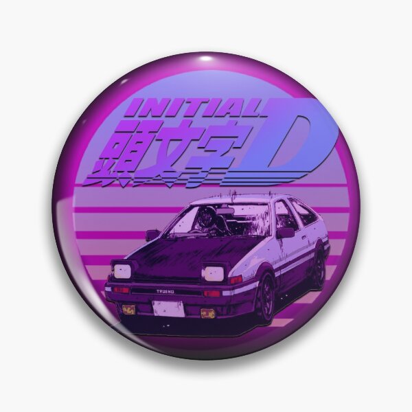 Artikelvorschau, Anfängliche D AE86 RETRO SYNTHWAVE entworfen und verkauft von GeeknGo.