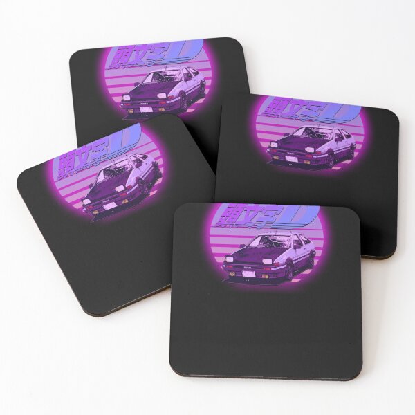 Item preview, Initial D AE86 RETRO SYNTHWAVE designed and sold by GeeknGo.