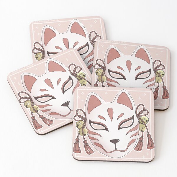 Item preview, Kitsune Mask on Pink designed and sold by Tiffany Johnson.