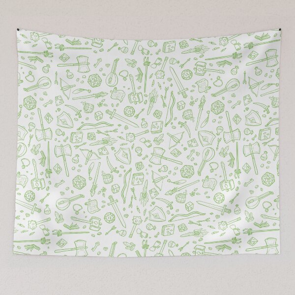 Item preview, DnD Pattern Green designed and sold by Alexa Martin.