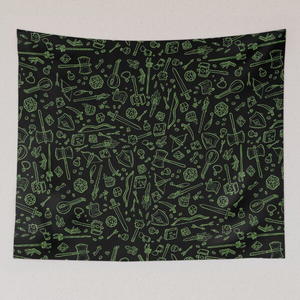 Item preview, DnD Pattern Green 2 designed and sold by Alexa Martin.